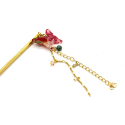 JZZNNFKS-CH : Japanese Traditional Butterfly Design Kanzashi Hair Pin Stick