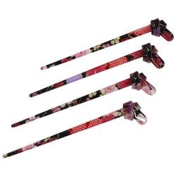 JZZNNFKSA-MB : Kanzashi Japanese Chirimen Hair Pin Stick Musubi Design